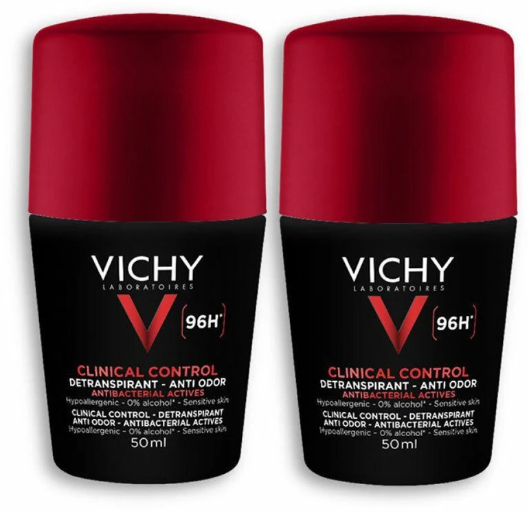 Homme Clinical Control 96h Deodorant Ball Set for Men (Detranspirant) 2 x 50 ml