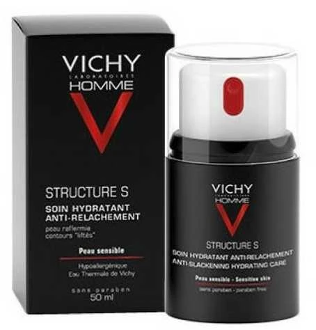 Veido kremas vyrams Vichy Homme Structure Force Anti-Aging Hydrating Sensitive Skin 50ml