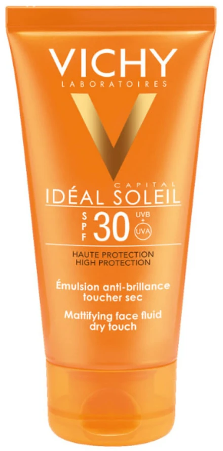 Vichy Ideal Soleil Mattifying Face Fluid Dry Touch Spf30 apsauginis kremas nuo saulės veidui 50ml