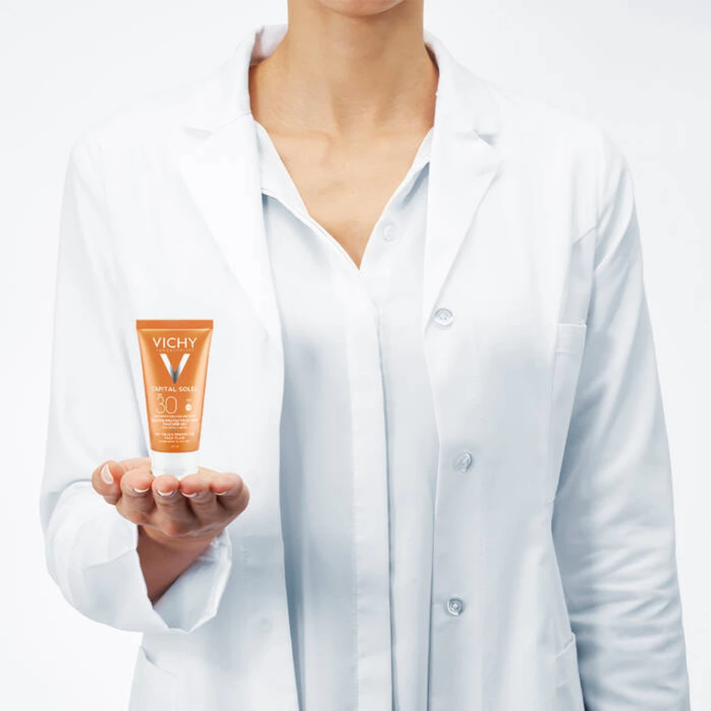 Vichy Ideal Soleil Mattifying Face Fluid Dry Touch Spf30 apsauginis kremas nuo saulės veidui 50ml
