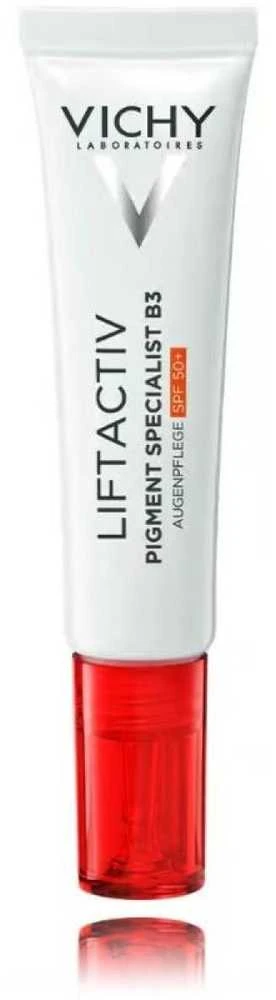Vichy Liftactiv Pigment Specialist B3 Eye Care SPF 50+ paakių kremas, 15 ml