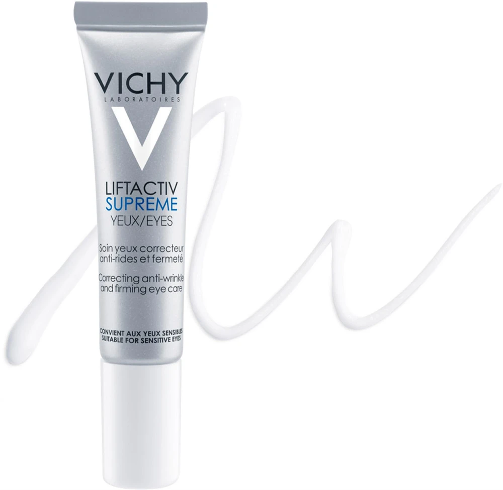 Vichy Liftactiv Supreme Paakių kremas stangrinamasis paakių kremas nuo raukšlių, 15 ml