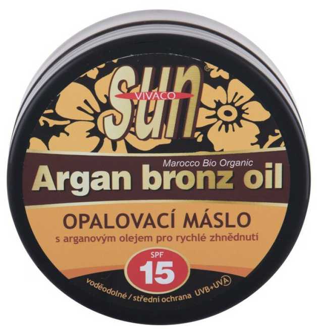 Vivaco Sun Argan Bronz Oil Suntan Butter Sun Losjonas kūnui unisex, 200 ml