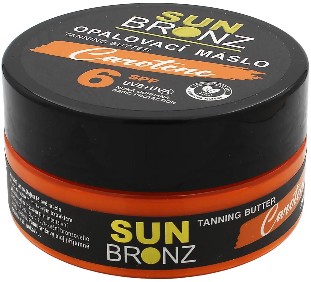 Vivaco Sun Bronz Carotene Tanning Butter SPF 6 įdegį skatinantis kūno sviestas, 150 ml