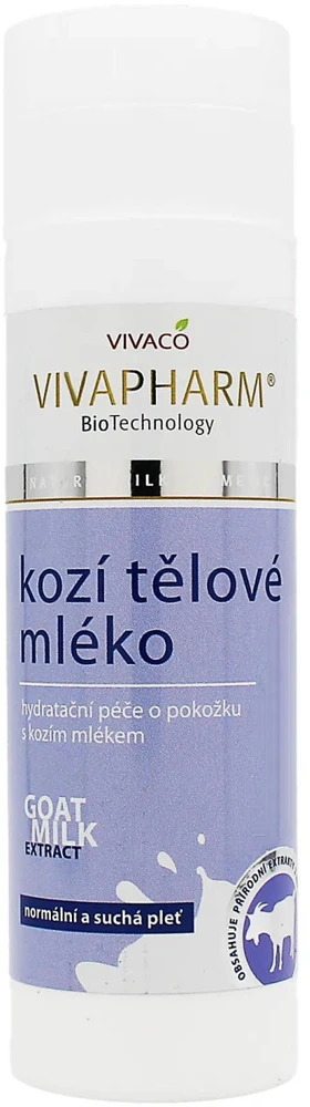 Vivaco VivaPharm kūno losjonas su ožkos pienu, 200 ml