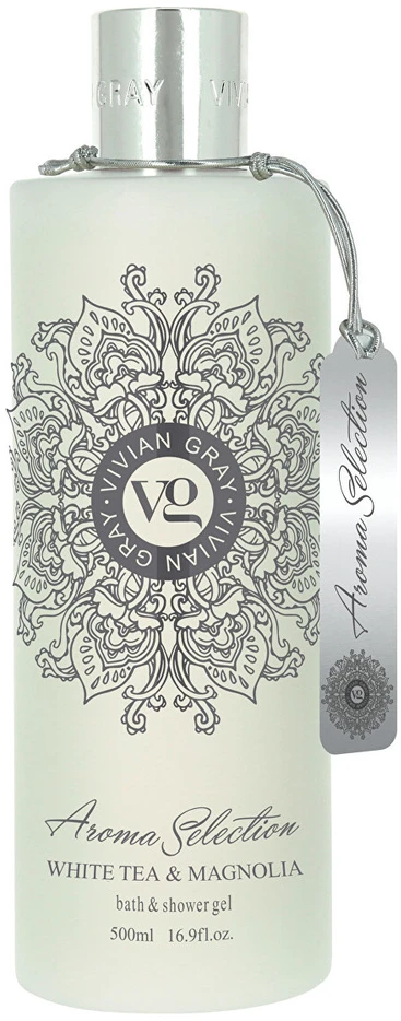Vivian Gray Aroma Selection Baltas Tea & Magnolia Dušo želė dušo gelis, 500 ml