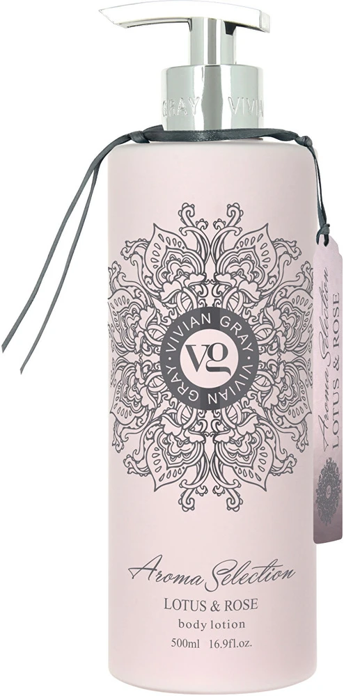 Vivian Gray Body lotion Aroma Selection Lotus & Rose ( Losjonas kūnui), 500 ml