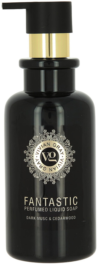 Vivian Gray skystas rankų muilas „Fantastic Dark Musk & Cedarwood“ (kvapusis skystas muilas), 300 ml