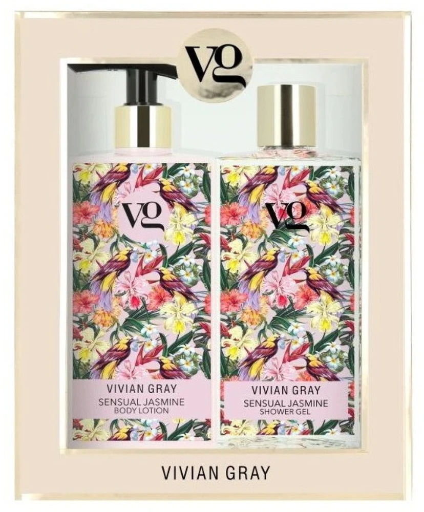 Vivian Gray Vivian Pilkas kosmetikos rinkinys Sensual Jasmine (dušo želė – kūno losjonas)