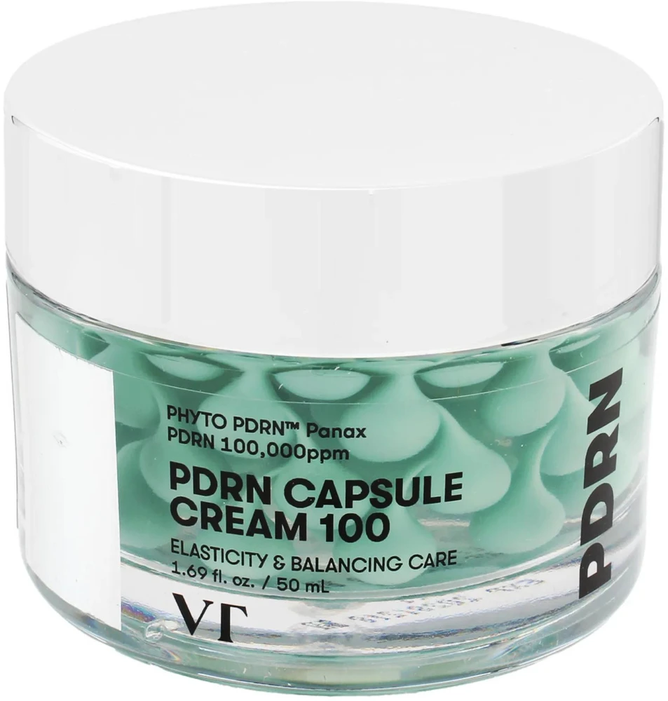 VT Cosmetics PDRN Capsule Cream 100 drėkinamasis ir stangrinamasis veido kremas, 50 ml