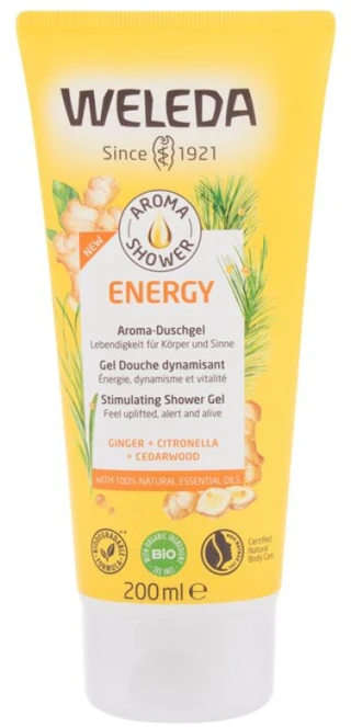 Weleda Aroma Shower Energy Dušo želė moterims, 200 ml