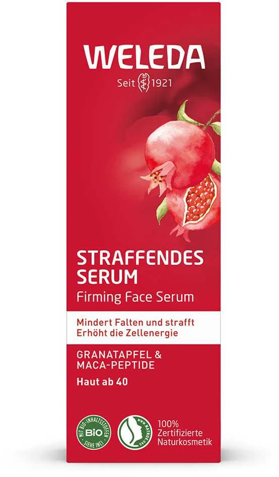 Weleda stangrinamasis serumas su granatų ir maca peptidais (stangrinamasis veido serumas), 30 ml