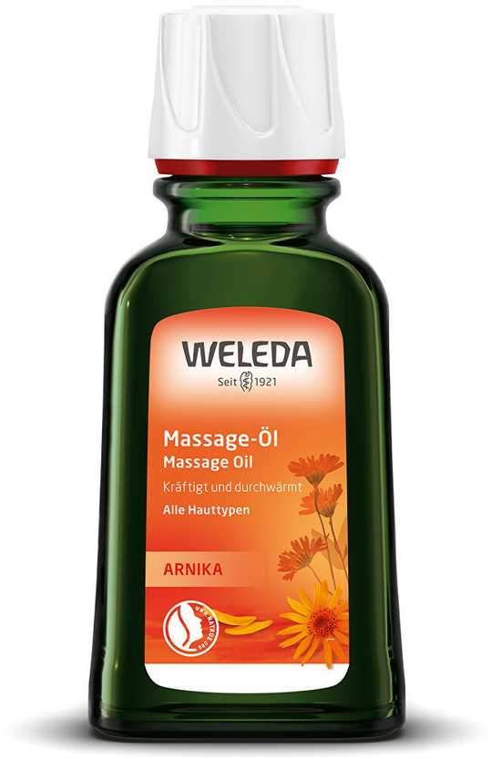 Weleda masažinis aliejus su arnika, 100 ml