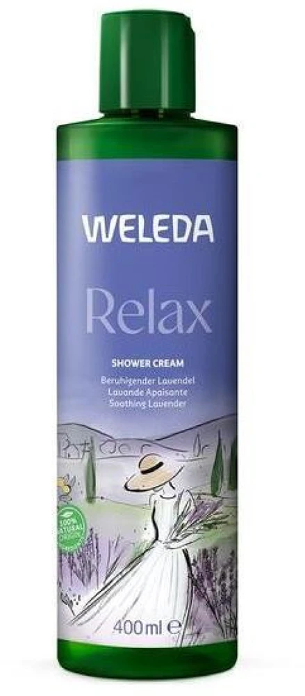 Weleda Relax Soothing Lavender Shower Kreminis atpalaiduojantis dušo kremas, 400 ml
