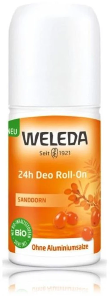 Weleda Sea Buckthorn 24H Roll-On Dezodorantas rutulinis dezodorantas su šaltalankiais, 50 ml