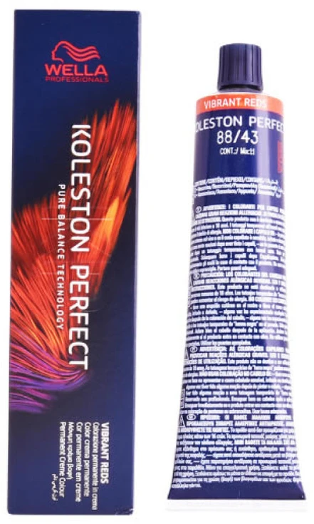 "Wella Koleston Perfect Me+ 88/43 Vibrant Reds" plaukų dažai 60ml