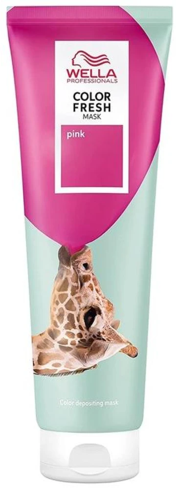 Kaukė suteikianti atspalvį plaukams Wella Color Fresh Mask 150 ml - Rožinė