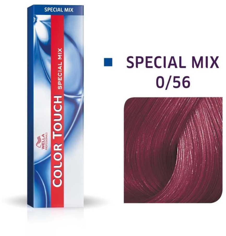 Wella Professionals Color Touch Special Mix pusiau ilgalaikiai plaukų dažai be amoniako 0/56 raudonmedžio, 60 ml