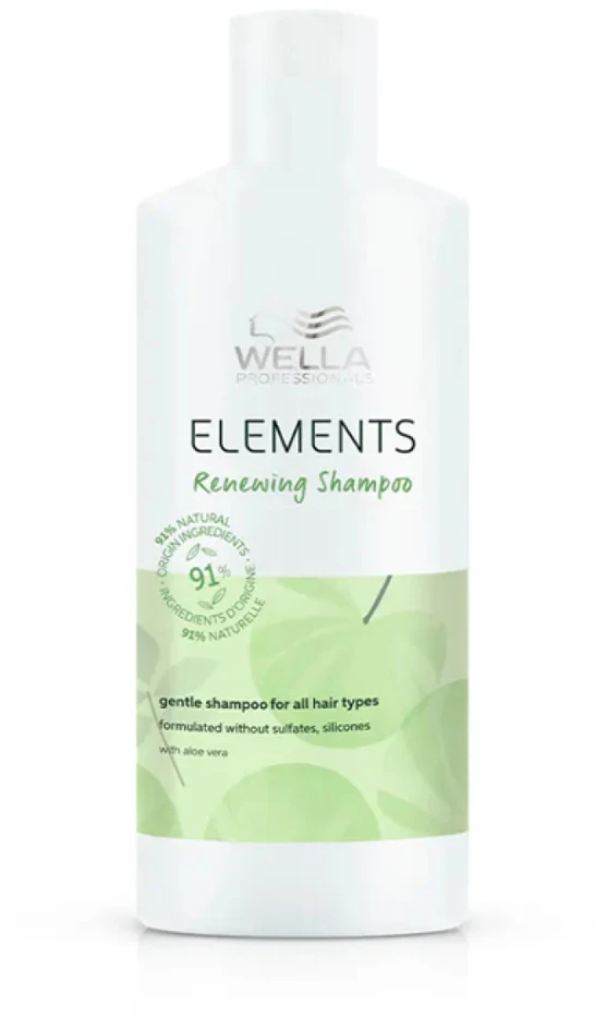 Atkuriamasis plaukų šampūnas Wella Elements Renewing Šampūnas 500ml