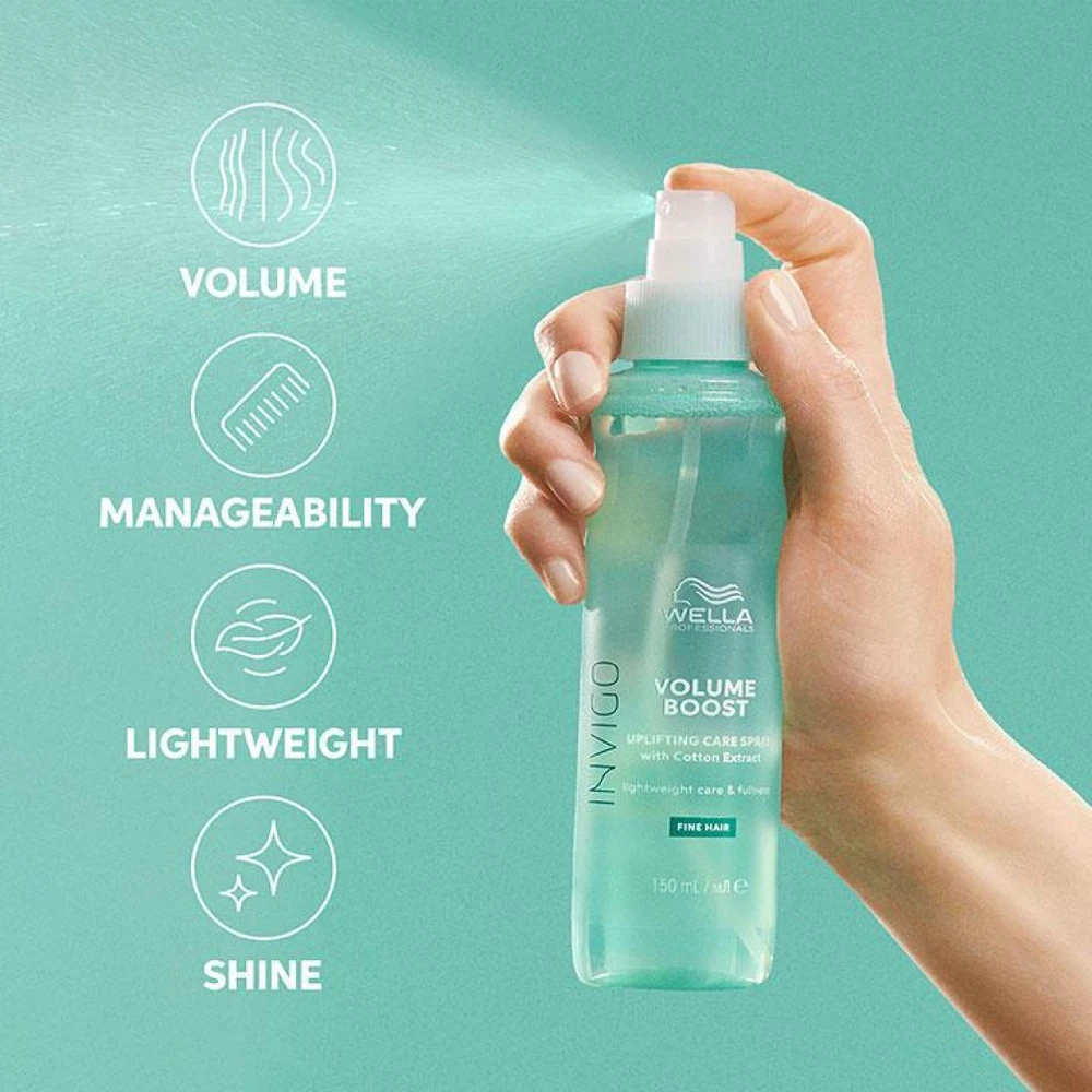 Wella Professionals Invigo Volume Boost Uplifting Care Purškiklis apimties suteikianti purškiamoji plaukų dulksna, 150 ml