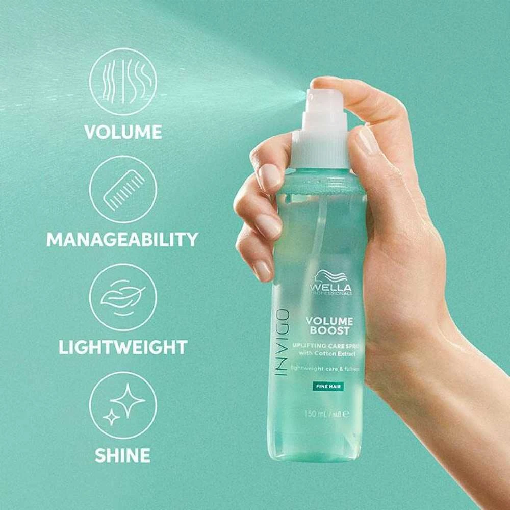 Wella Professionals Invigo Volume Boost Uplifting Care Purškiklis apimties suteikianti purškiamoji plaukų dulksna, 150 ml