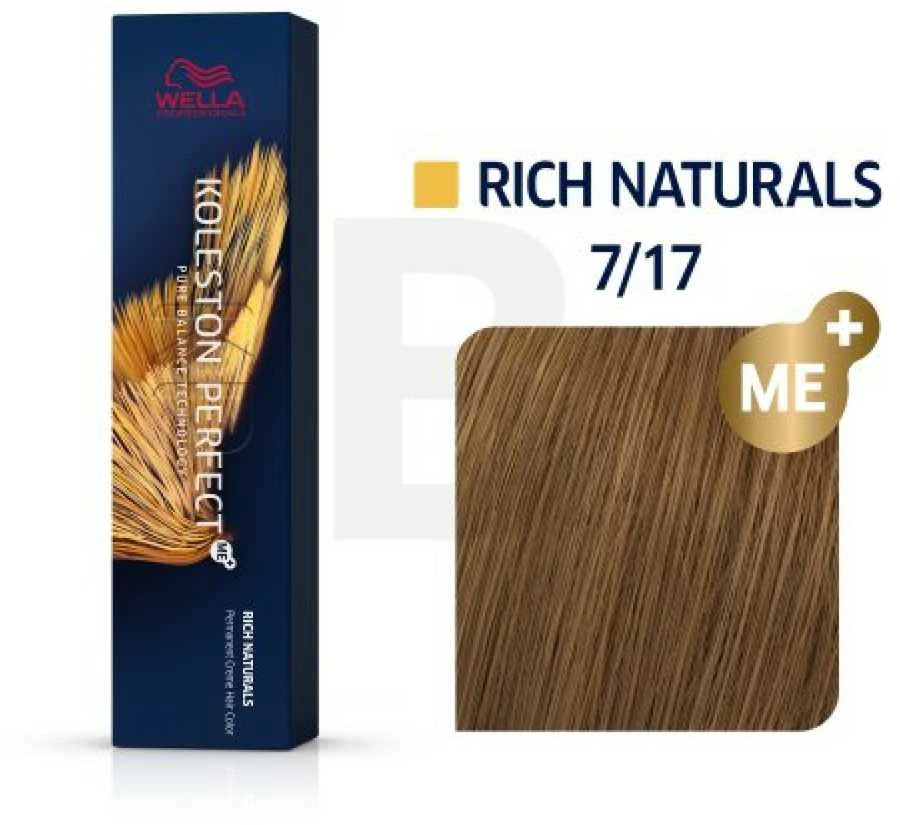 Wella Koleston Perfect Me+ plaukų dažai 60ml - 7/17