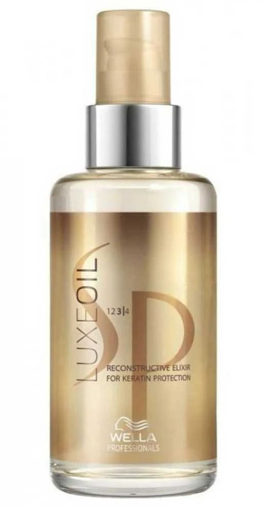 LuxeOil SP plauku aliejus auksiniame buteliuke