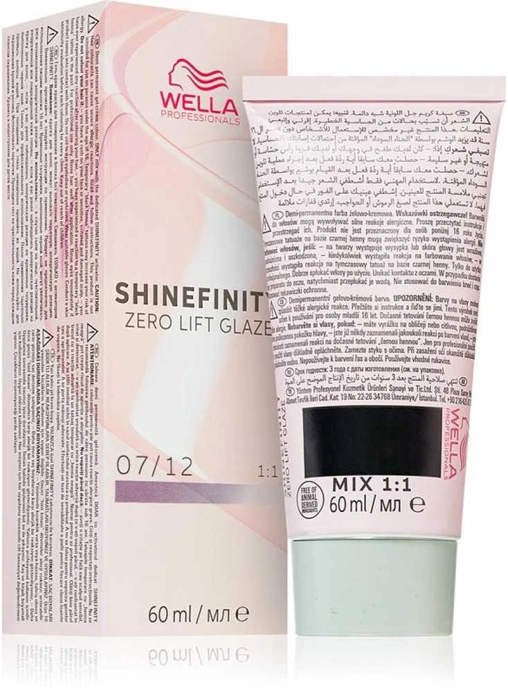 Plaukų dažai Wella Professionals Shinefinity Glaze 60ml - 07/12