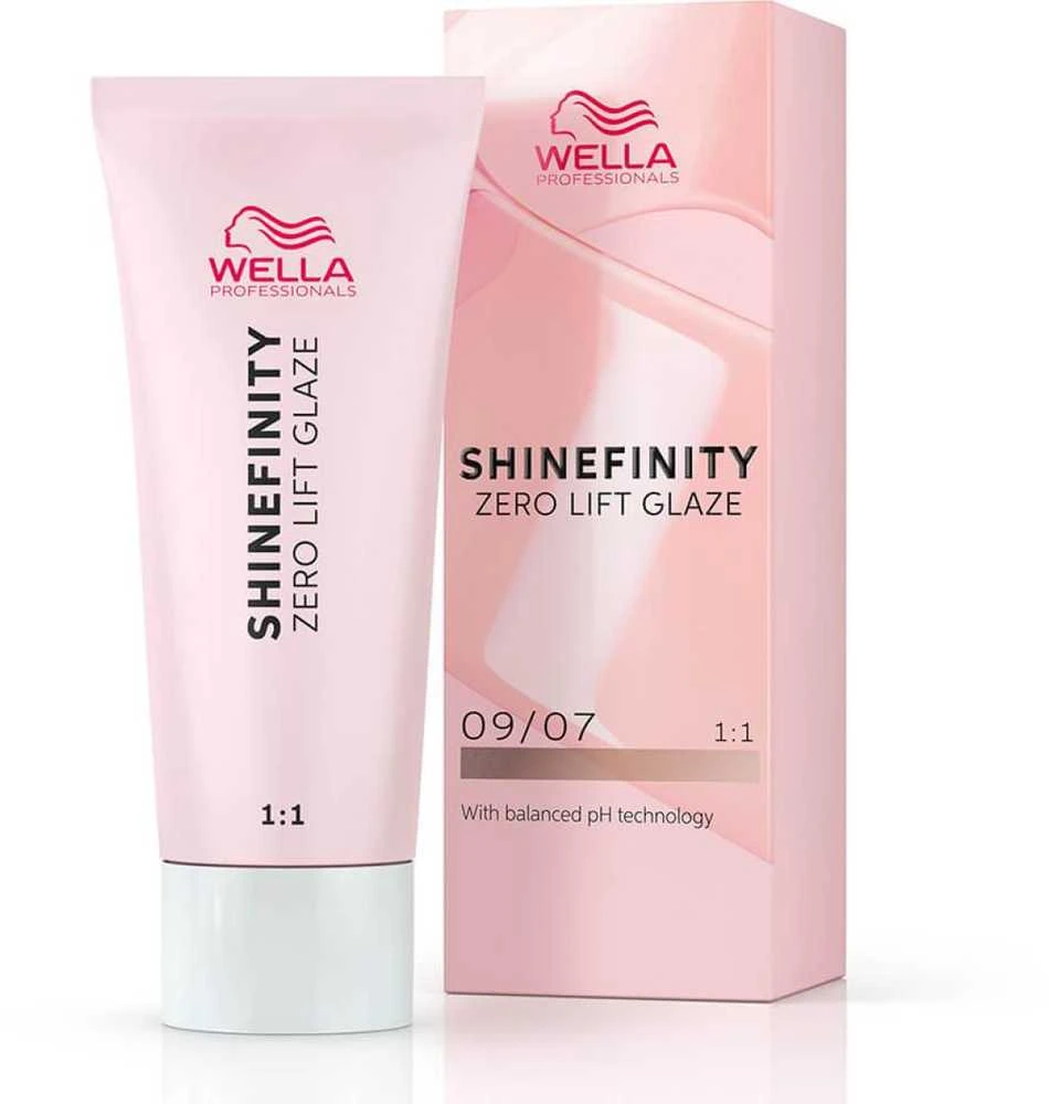 Plaukų dažai Wella Professionals Shinefinity Glaze 60ml - 09/07