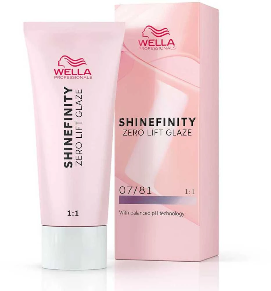 Plaukų dažai Wella Professionals Shinefinity Glaze 60ml - 07/81