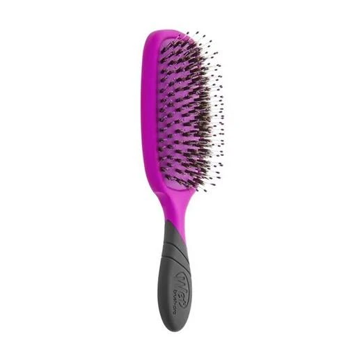 Wet Brush Pro Shine Enhancer plaukų šepetys su šerno šereliais, violetinis