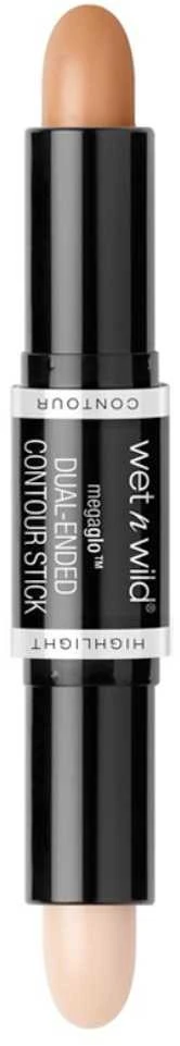 Wet N Wild Megaglo Dual Ended Contour Stick dvipusė pieštukinė veido kontūravimo priemonė, Medium Light