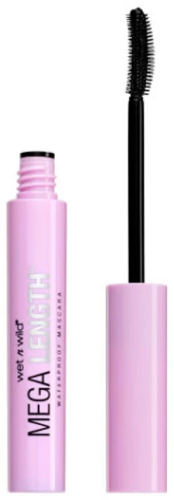 "Wet N Wild Megalength" vandeniui atsparus blakstienų tušas E158 Very Juodas