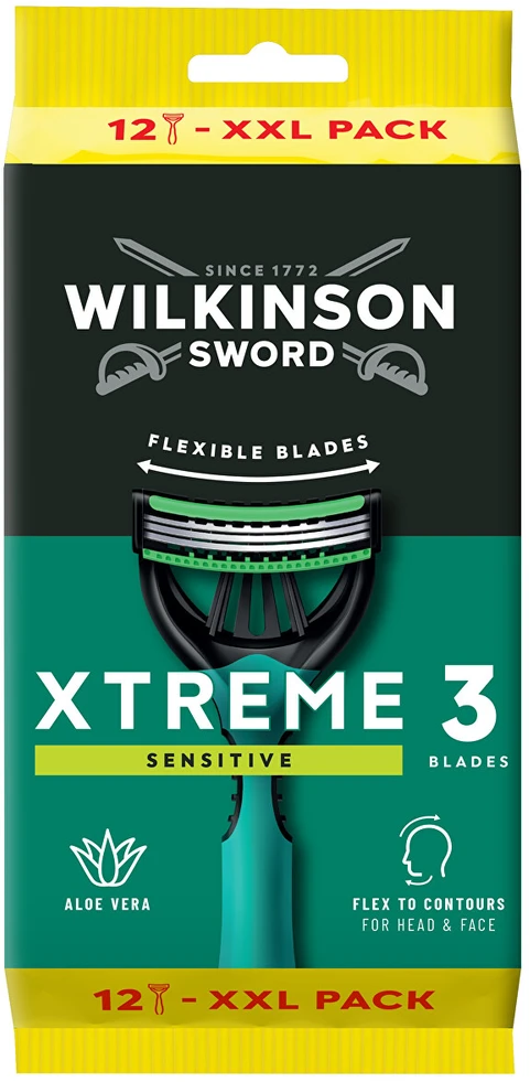 Wilkinson Sword Vienkartiniai skustuvai Wilkinson Xtreme3 Sensitiv e Comfort 12 vnt.