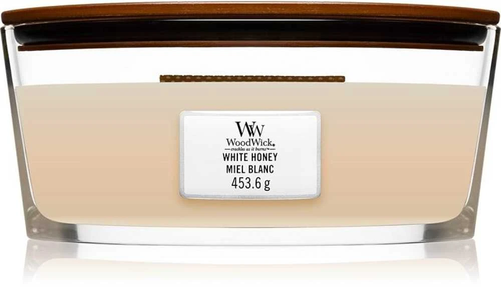 WoodWick Aromatinė žvakė (White Honey), 453,6 g