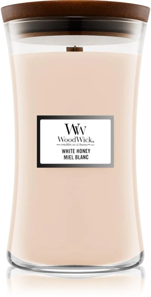 WoodWick Aromatinė žvakė (White Honey), 609,5 g
