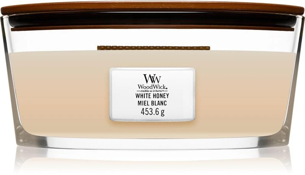WoodWick Aromatinė žvakė (White Honey), 453,6 g