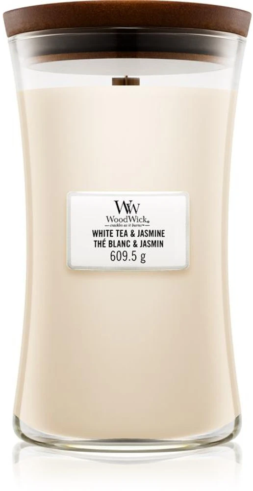 WoodWick Aromatinė žvakė (White Tea & Jasmine), 609,5 g