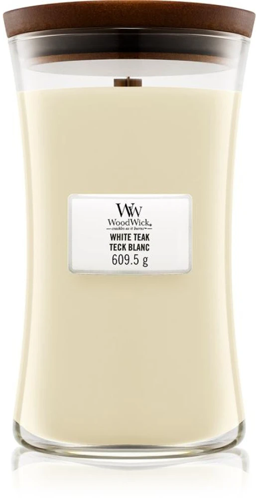 WoodWick Aromatinė žvakė (White Teak), 609,5 g
