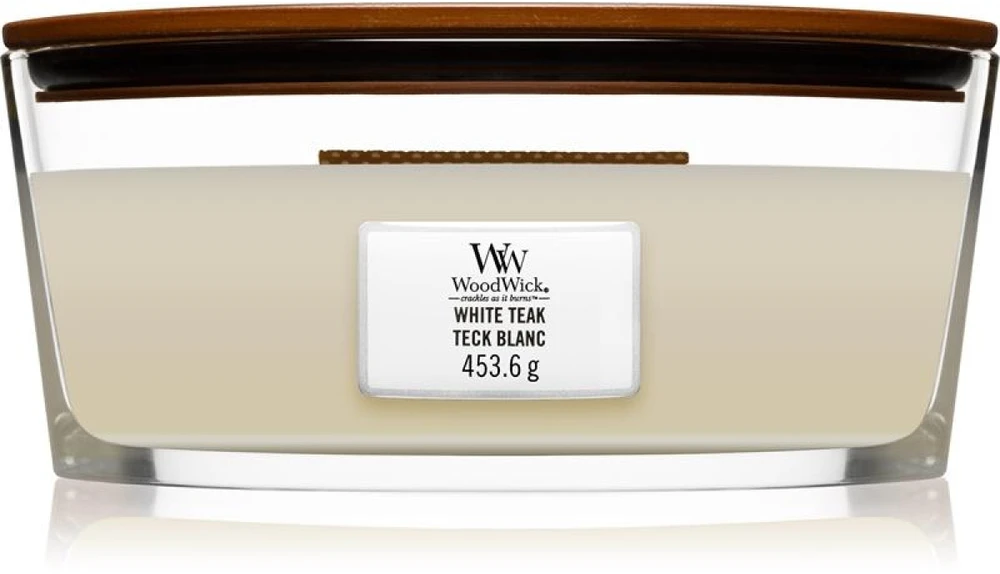 WoodWick Aromatinė žvakė (White Teak), 453,6 g