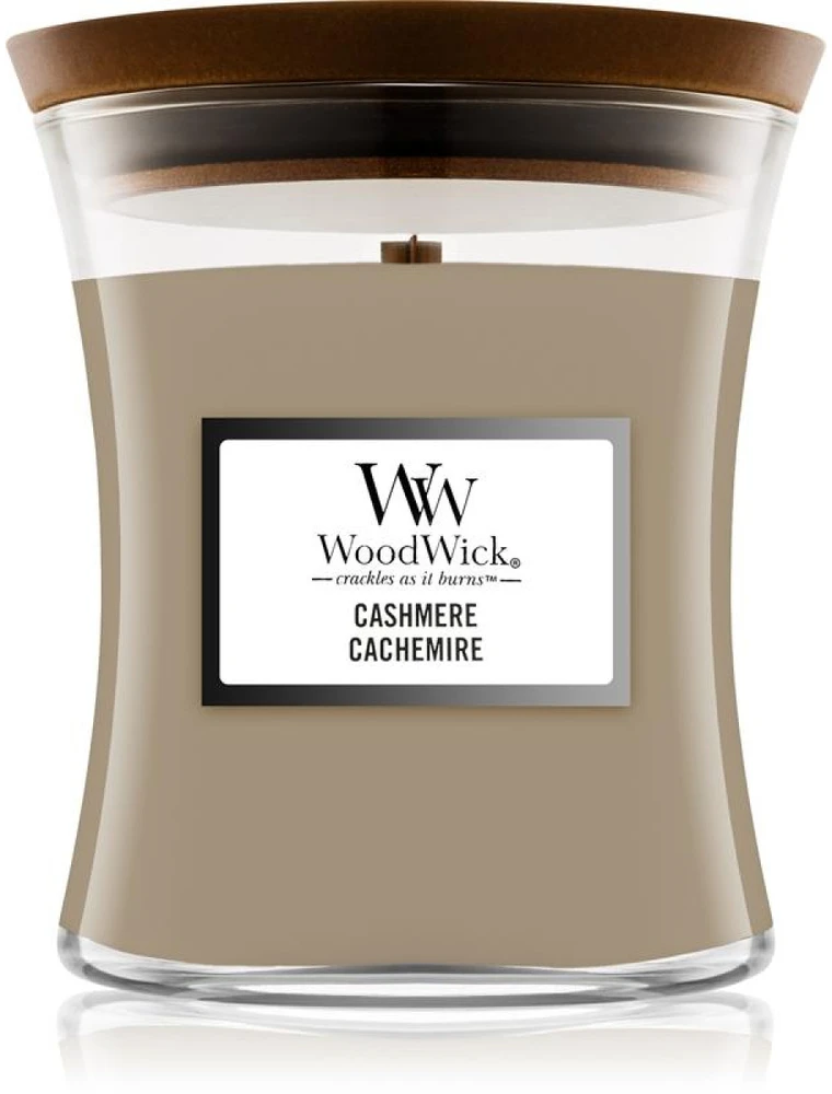 WooodWick Aromatinė žvakė (Cashmere), 275 g (Pažeista pakuotė)