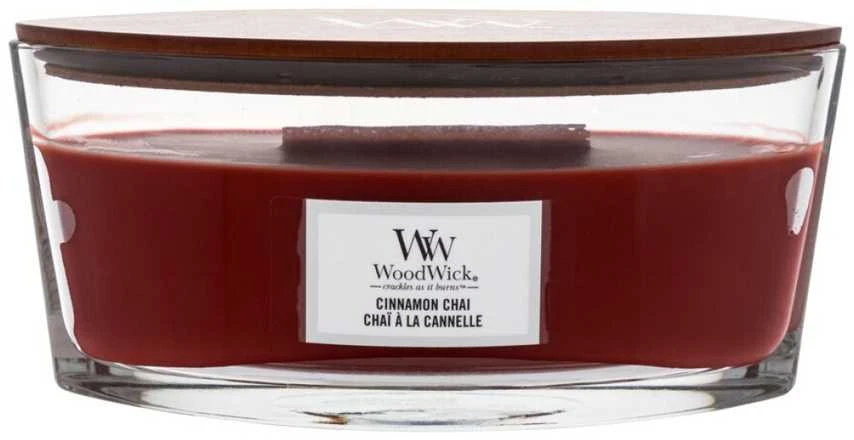 WoodWick Aromatinė žvakė (Cinammon Chai), 453,6 g
