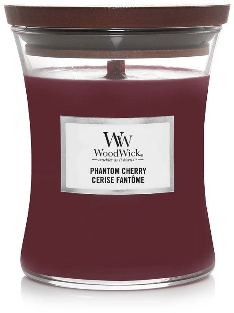 Woodwick Phantom Cherry Scented Candle kvapioji žvakė, 275 g