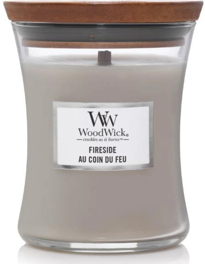WoodWick Aromatinė žvakė (Fireside), 85 g
