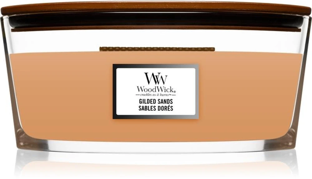 WoodWick Aromatinė žvakė (Gilded Sands), 453,6 g