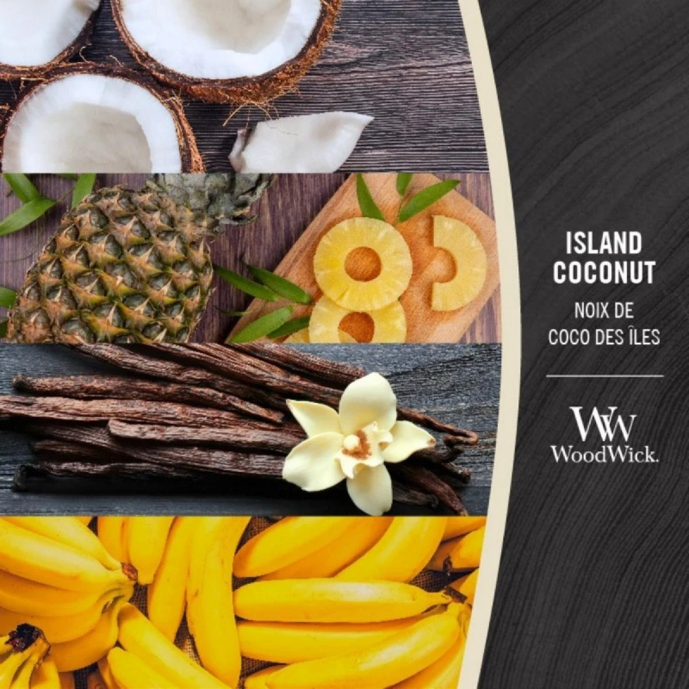 WoodWick Aromatinė žvakė (Island Coconut),  275 g