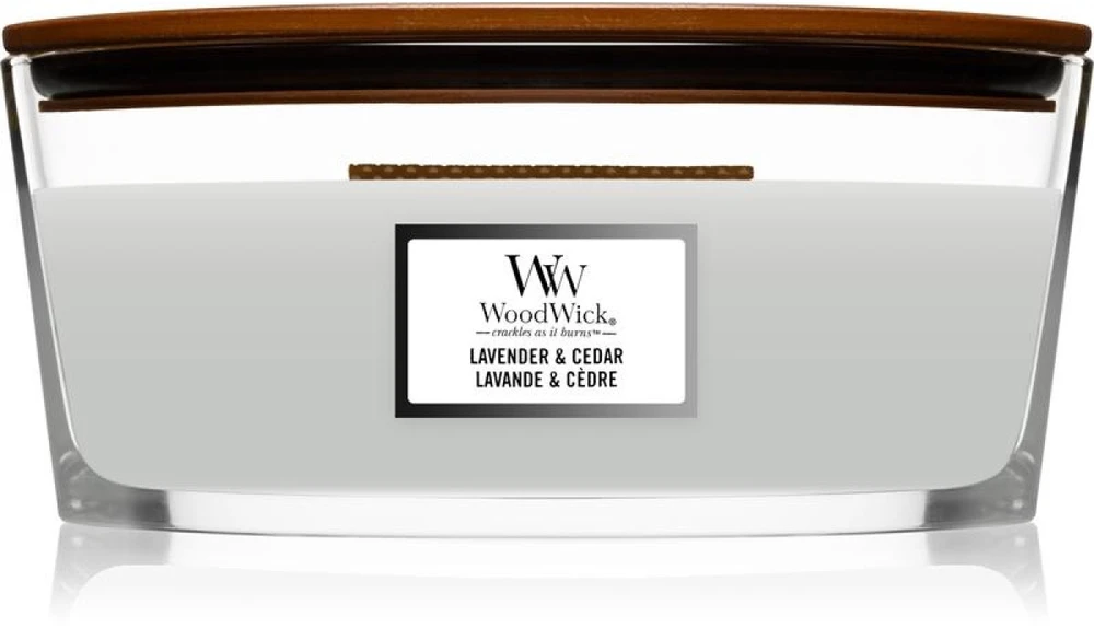 WoodWick Aromatinė žvakė (Lavender & Cedar), 453,6 g