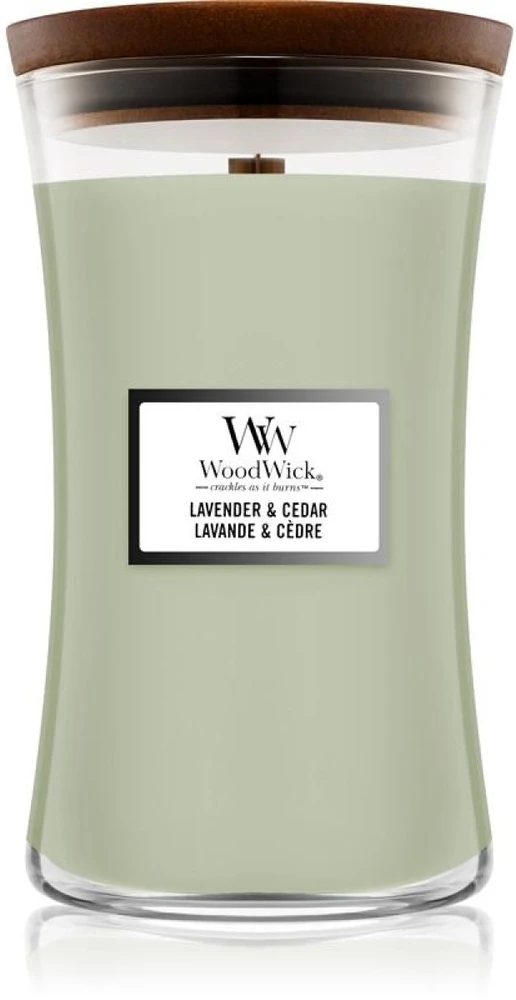 WoodWick Aromatinė žvakė (Lavender & Cedar), 609,5 g