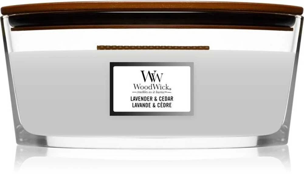 WoodWick Aromatinė žvakė (Lavender & Cedar), 453,6 g