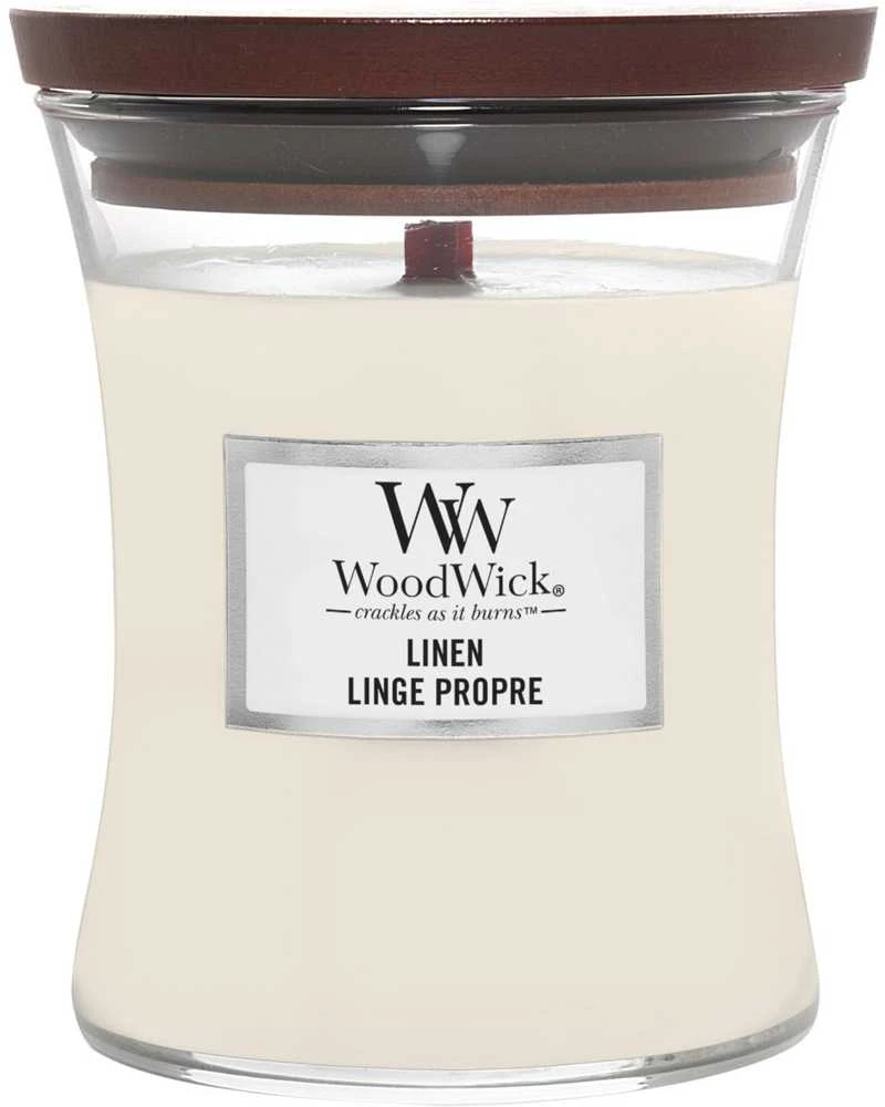 WoodWick Aromatinė žvakė (Linen), 275 g